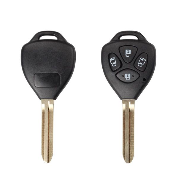 5pcs/lot Remote key shell 4 button (with sliding door,with sticker) for Toyota