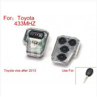 Vios 2 Button Remote Control 433Mhz for Toyota After 2013