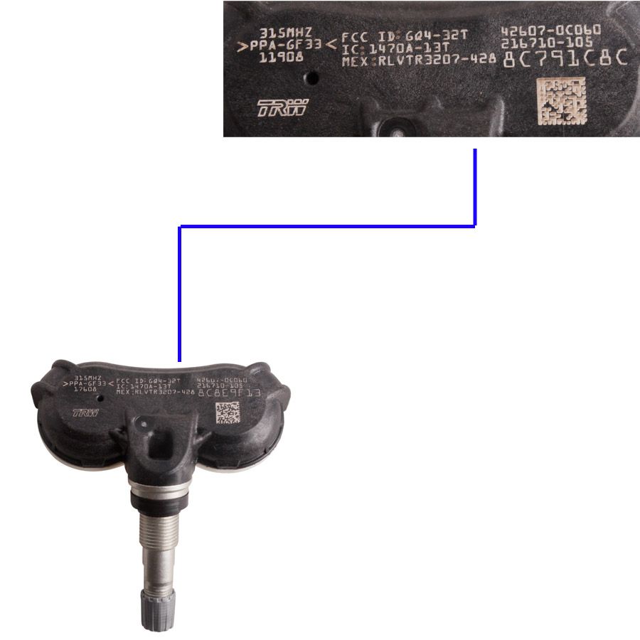 TPMS Tire Pressure Sensor NEW Take-offs SET (4) FACTORY OEM for TOYOTA