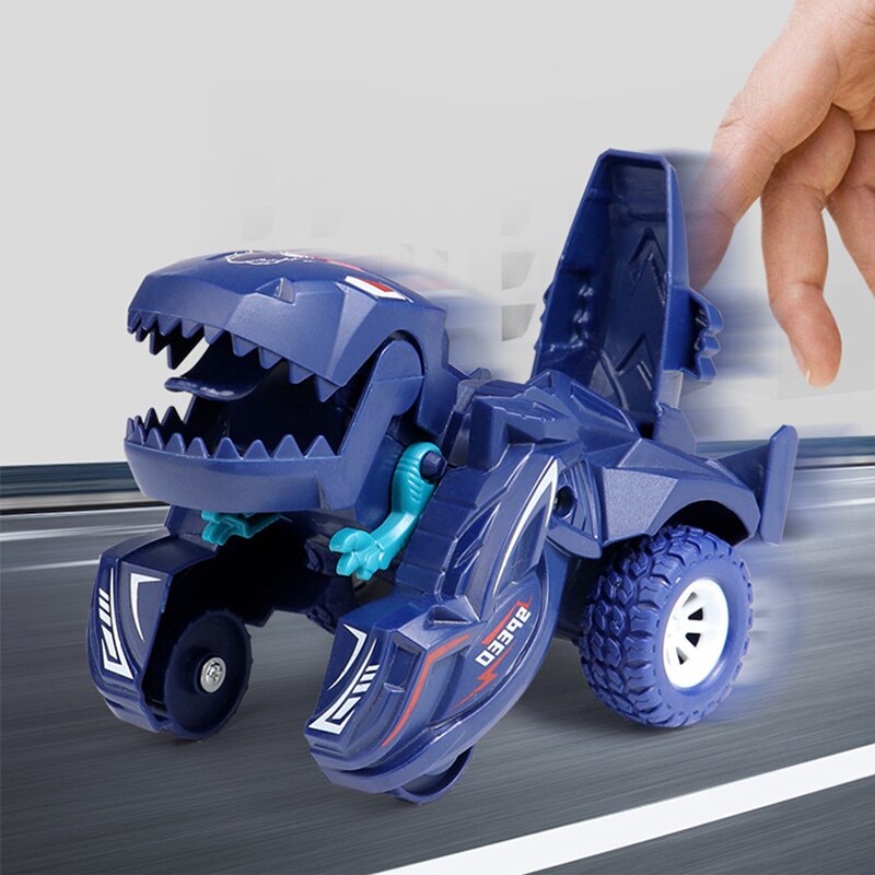 Transforming Dinosaur Car Deformation Car Toys Inertial Sliding Dino Car Automatic Transform Toy Boys Amazing Gifts Kid Toy boys