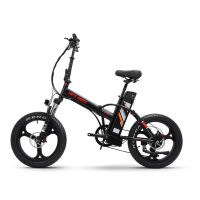 20inch Travel Electric bicycle fat tire snow bike 500w motor 48V 20ah li-ion battery Hydraulic brake fold fat ebike range 180km