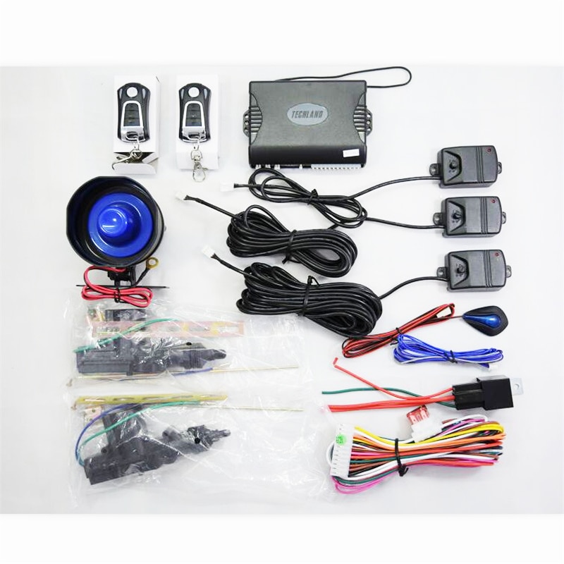 24 V Large Truck Burglar Alarm System Diesel Vehicle Vibrate Alarm Automation Central Locking With Remote Controler