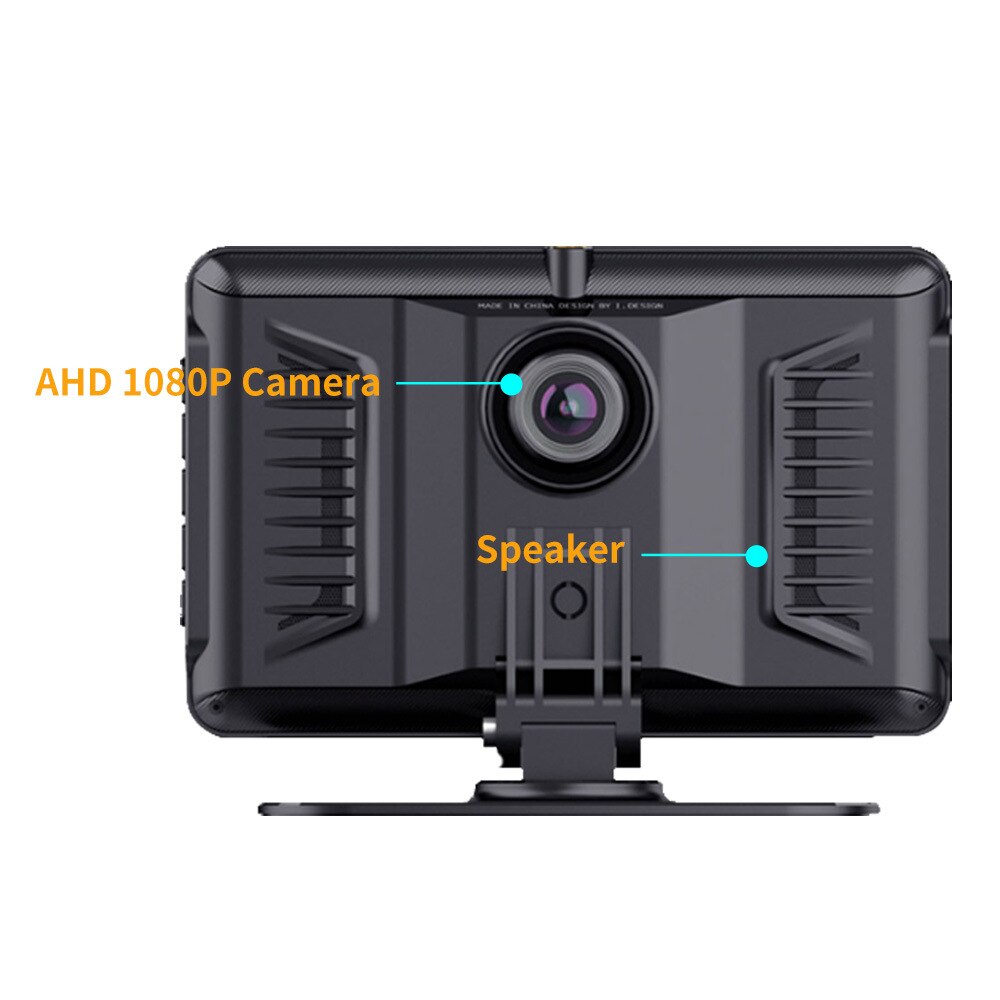 Truck DVR AHD 1080P 7 Inches Monitor Driving Video Recorder Dual Lens Front/Rear Dual Recording HD Night Vision Reversing Camera