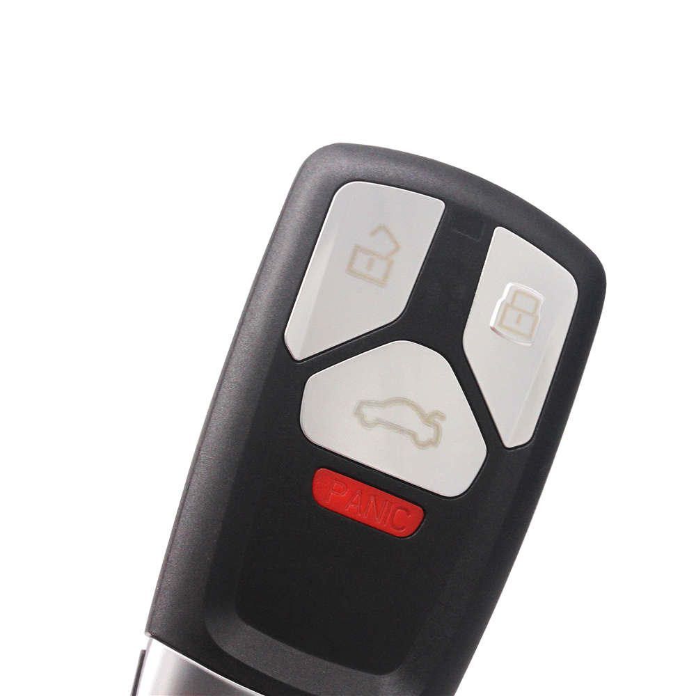 TT 3+1 Button 433MHz Smart Remote Key HU66 FCC ID:NBGFS14P71(Bright Back Side)