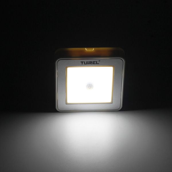 Tuirel LED Mini Human Body Night Motion Sensor Wall lamps decoration night light(without battery)