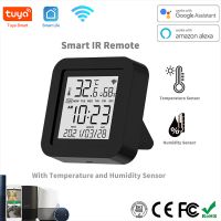 Tuya WiFi Smart IR Remote with Temperature Humidity Sensor Date Display for Air Conditioner TV AC Works with Alexa,Google Home