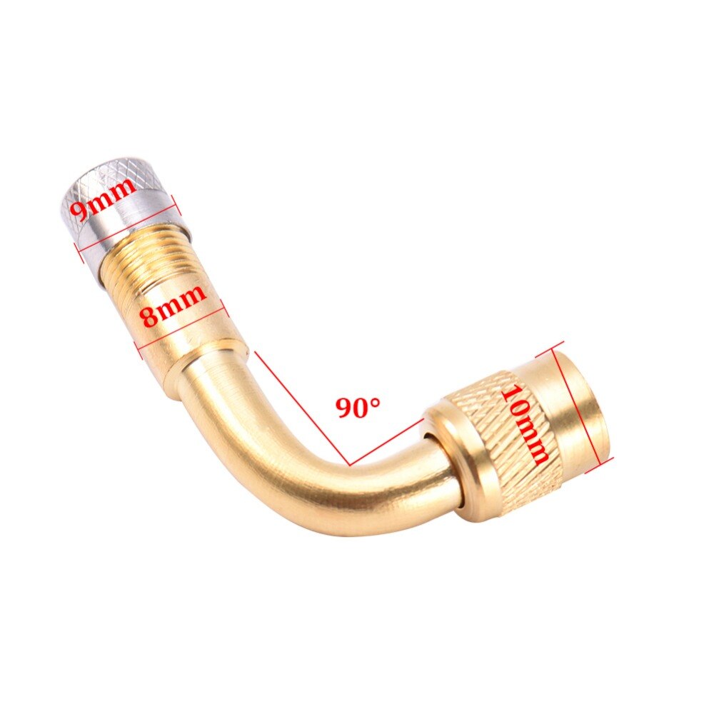 1/2Pcs Motorcycle 45 90 135 Degree Angle Bent Valve Adaptor Tyre Tube Valve Extension Adapter for Truck Car Moto Bike