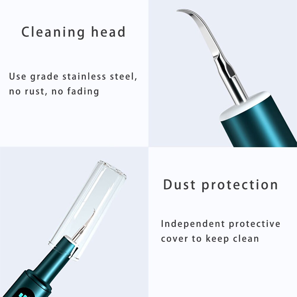 Ultra Sonic Tooth Cleaner Home Calculus Remover Dental Scaling Smoke Stains Tartar Plaque Teeth Whiten Electric Teeth Cleaning