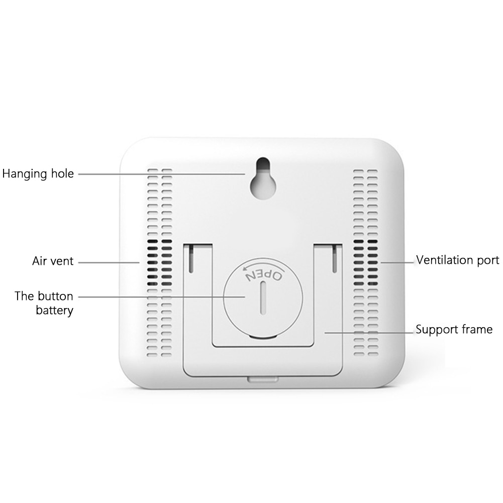 Ultra Thin Digital Display Thermometer Hygrometer Home Auto Electronic LCD Temperature Humidity Meter Room Wall Mounted Indoor