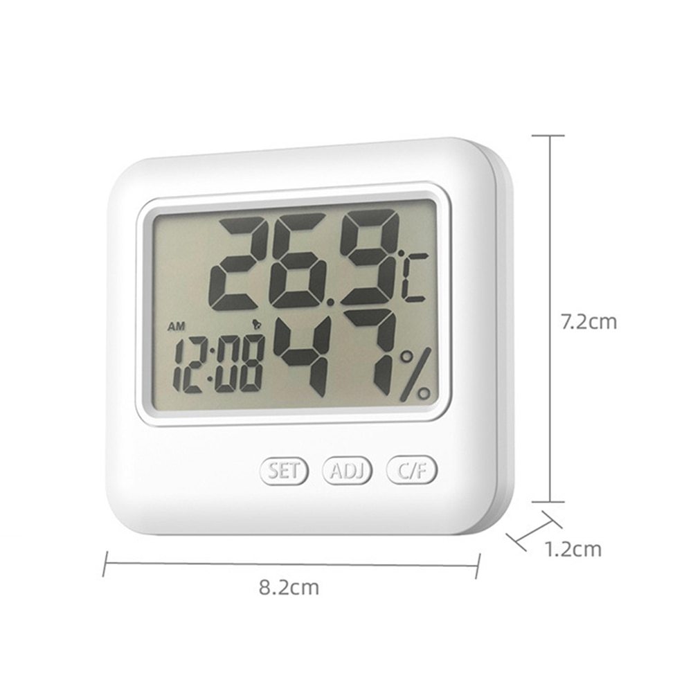 Ultra Thin Digital Display Thermometer Hygrometer Home Auto Electronic LCD Temperature Humidity Meter Room Wall Mounted Indoor