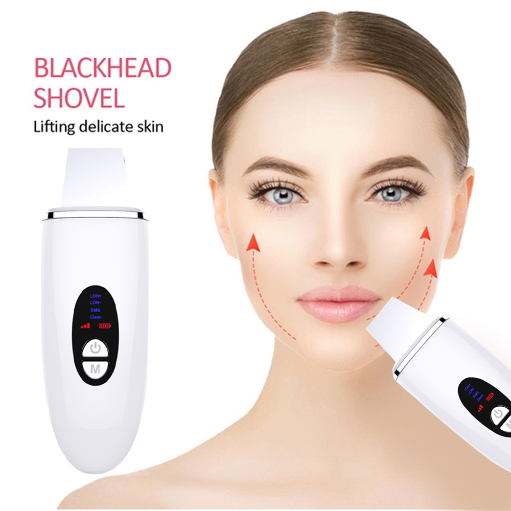Ultrasonic Blackhead Remover Vacuum Deep Facial Cleansing Ance Remover Pimple Black Head Skin Scrubber Nano Facial Steamer USB