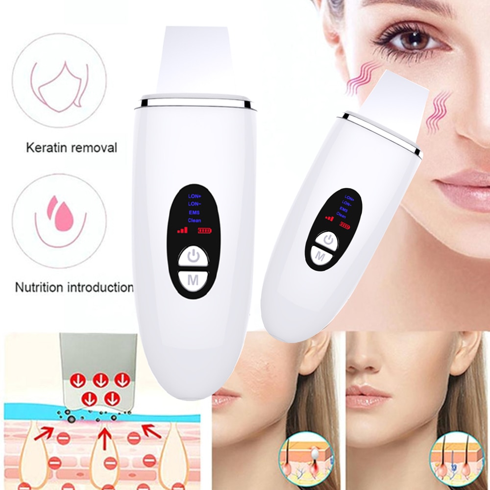 Ultrasonic Blackhead Remover Vacuum Deep Facial Cleansing Ance Remover Pimple Black Head Skin Scrubber Nano Facial Steamer USB