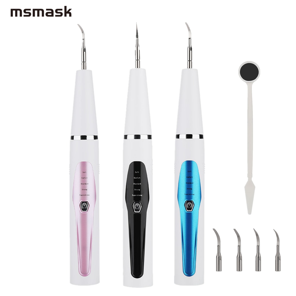 New 5 Modes Ultrasonic Dental Scaler Water Tooth Cleaner Sonic Dental Calculus Remover Dental Scaling Tools with LED Spotlight