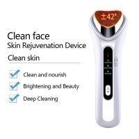 New Ultrasonic Warm Ion Importing Beauty Massager Rejuvenation Device Import Export Face Care Beauty Machine Ionic Face Massager