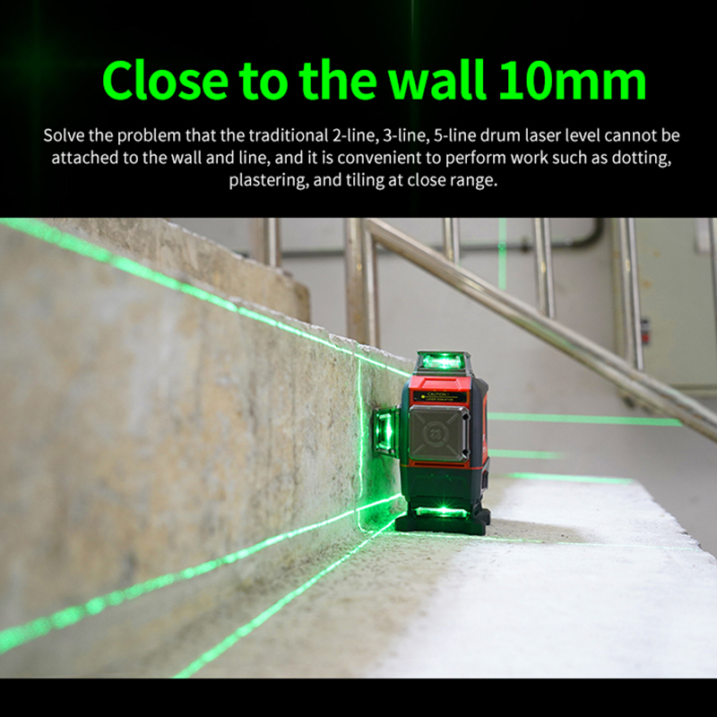 UNI-T LM576LD LM585LD LM575LD LM573LD-II LM570LD-II 360 Laser Level 3D 12 16 Line Self-leveling Laser Vertical Cross Green Laser Beam Line Leveler