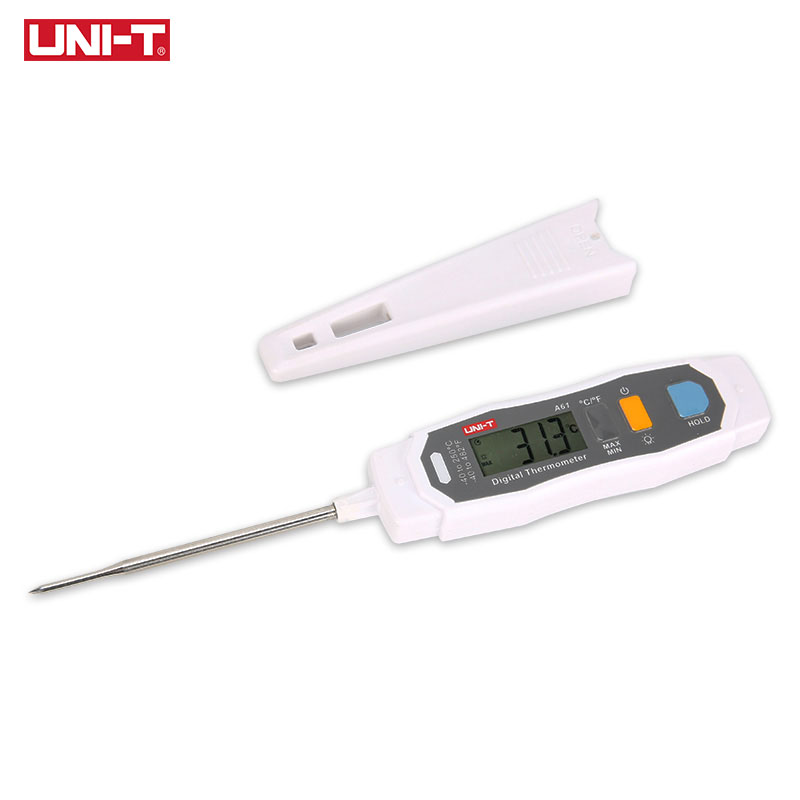 UNI-T A61 Digital Oven Thermometer Probe Stainless Steel For Pizza Kitchen Cooking Food BBQ Meat Thermometer Mini -40-250 degree