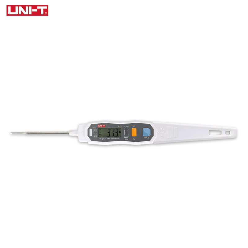 UNI-T A61 Digital Oven Thermometer Probe Stainless Steel For Pizza Kitchen Cooking Food BBQ Meat Thermometer Mini -40-250 degree