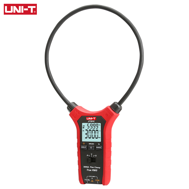 UNI-T Digital Flex Clamp Meter UT281E Professional Tester Auto AC Current Clamp True RMS Ammeter Voltammeter Frequency Meter