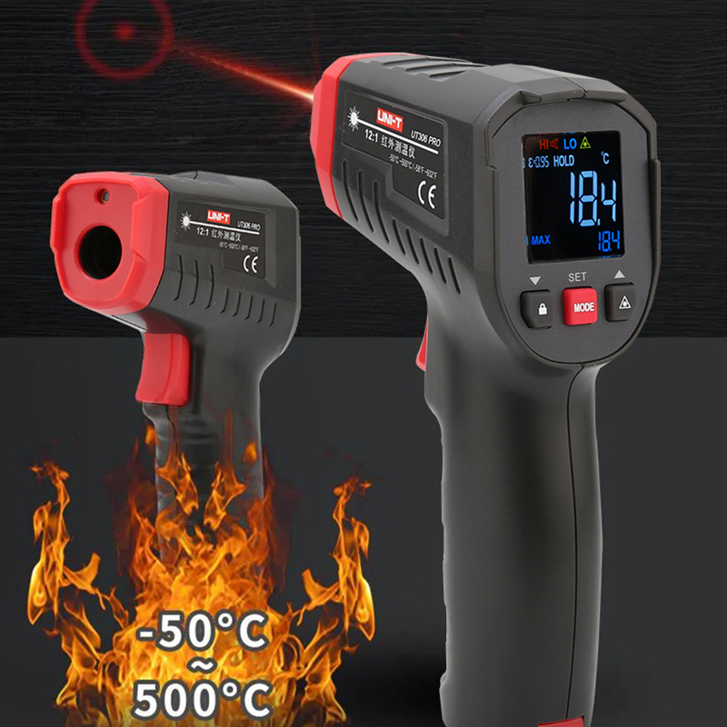 UNI-T Digital thermometer UT306 PRO Infrared Thermometer contactless Laser Temperature Meter Gun -500-500