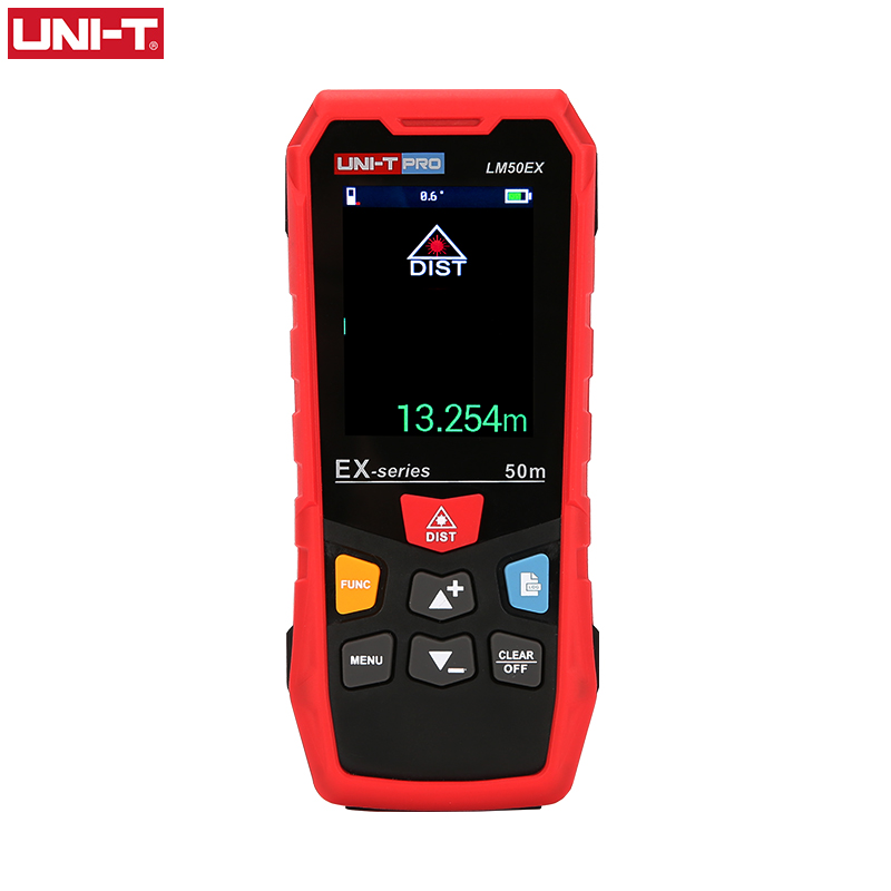 UNI-T LM50EX LM70EX LM100EX Handheld Digital Laser Distance Meter Measuring Tool Electronic Tape Measure 50m 70m 100m Rangefinder Laser Range Finder