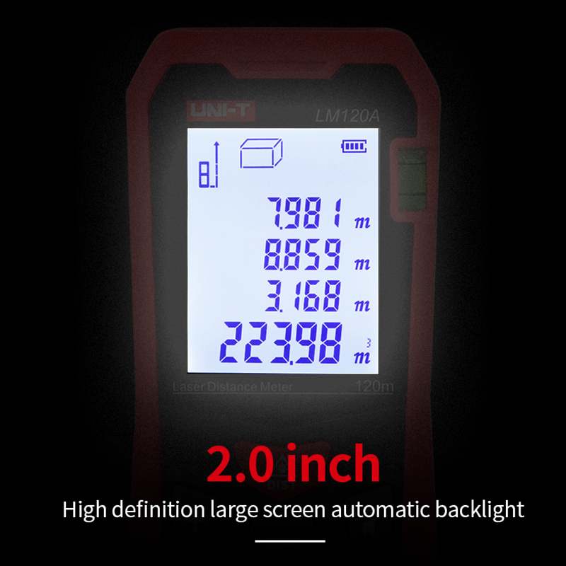 UNI-T Laser Rangefinder LM50A LM70A LM100A LM120A Digital Distance Meter Electronic Tape Measure Measuring Instruments