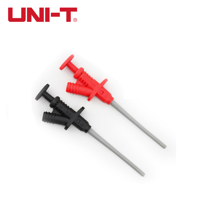 1 Pair UNI-T UT-C07 Multifunctional Insulated Quick Test Hook Clip 1000V Voltage Electric Flexible Testing Probe Instrument Accessories