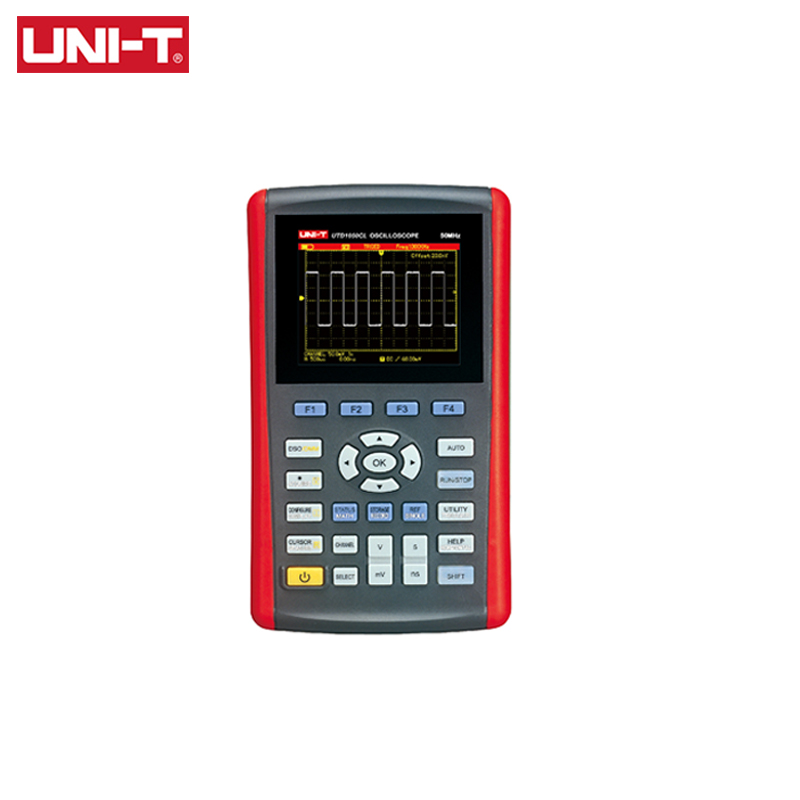 UNI-T Oscilloscope Multimeter UTD1050CL 50MHZ 1 Channels Handheld Digital Oscilloscope 200MS/s Sampling Rate 3.5 Inches TFL LCD