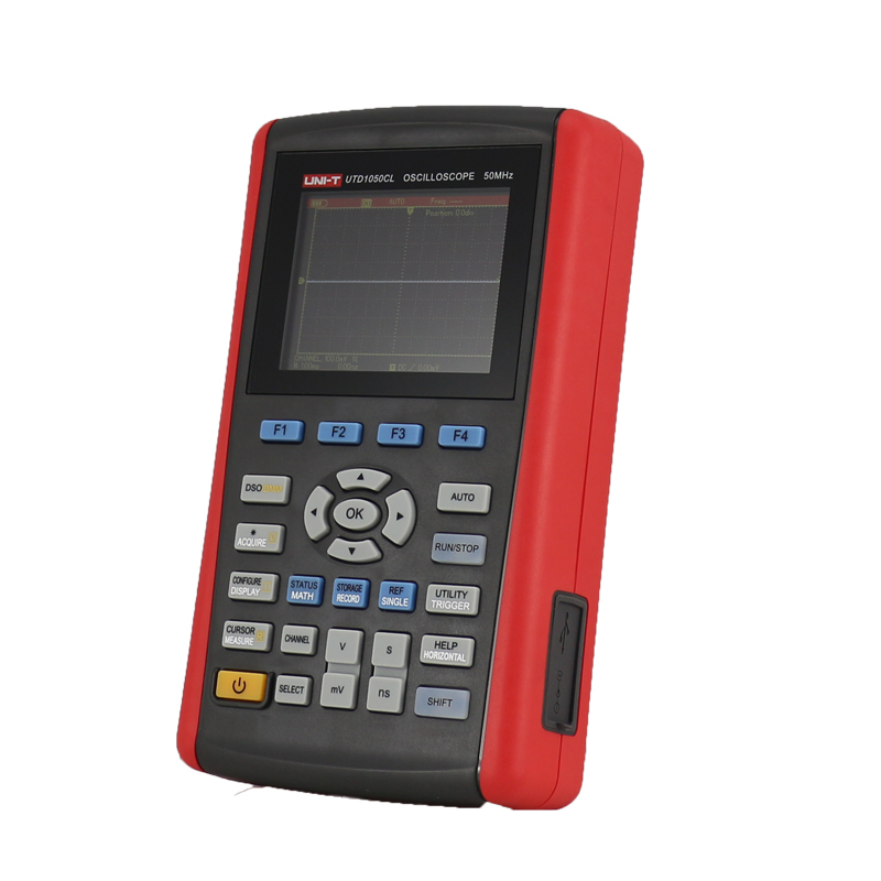 UNI-T Oscilloscope Multimeter UTD1050CL 50MHZ 1 Channels Handheld Digital Oscilloscope 200MS/s Sampling Rate 3.5 Inches TFL LCD