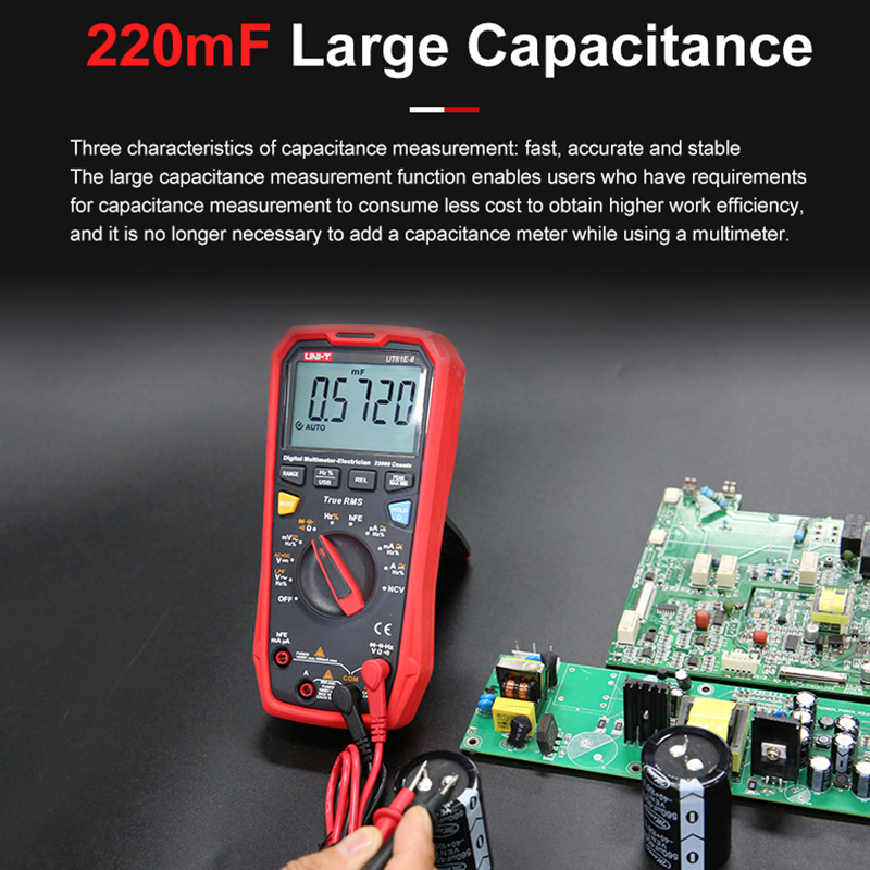 UNI-T Smart Digital Multimeter UT61E-II 1000V AC DC Voltage Tester Ammeter True RMS Capacitor Frequency Meter Auto Range