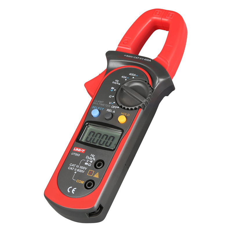 UNI-T UNI T Digital Clamp Meter DC AC Current UT201 UT202 UT203 UT204 UT202A UT204A Series 400A-600A Power Clamp Multimeter Tester Ammeter