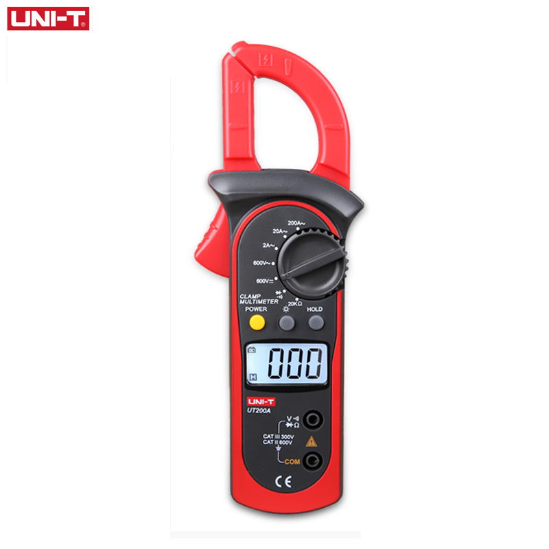 UNI-T UNI T Mini Digital Clamp Meter UT200A UT200B AC Current DC Voltage Tester Handheld Amper Meter Current Clamp Pincers