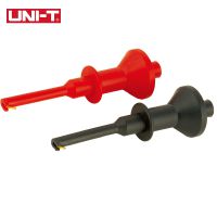 1 Pair UNI-T UT-C01 Multimeter Wire Lead Test Hook Clip Clamp Extension Hook Probe Testing Clip 4mm Aperture Direct Plug-in