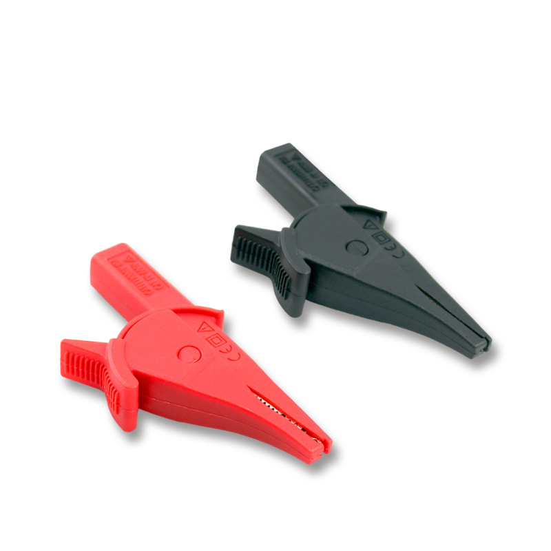 1 Pair UNI-T UT-C04A Insulated Alligator Clip 75mm Banana Plug For Multimeter Probe Pen Crocodile Clip Electrical Clamp