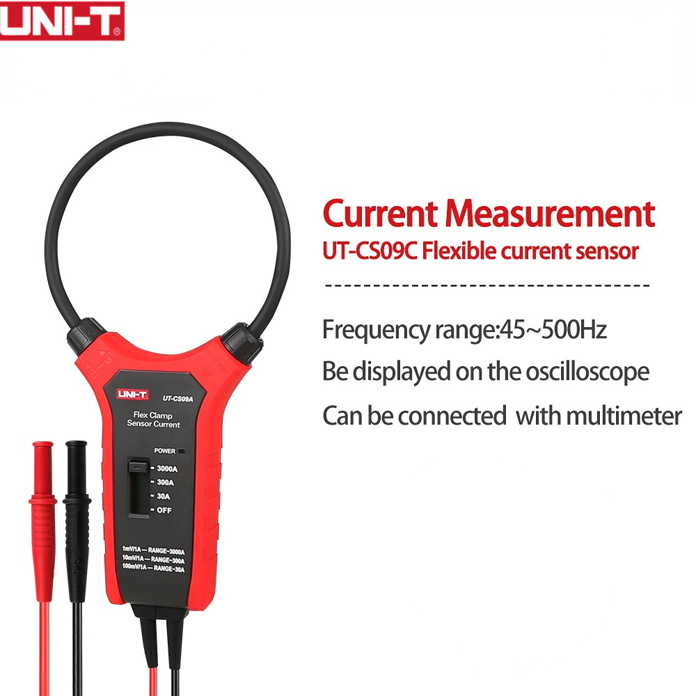 UNI-T UT-CS09C Flex Clamp Sensor High Current Flexible Current Sensor Oscilloscope Probe Current Probe Original product