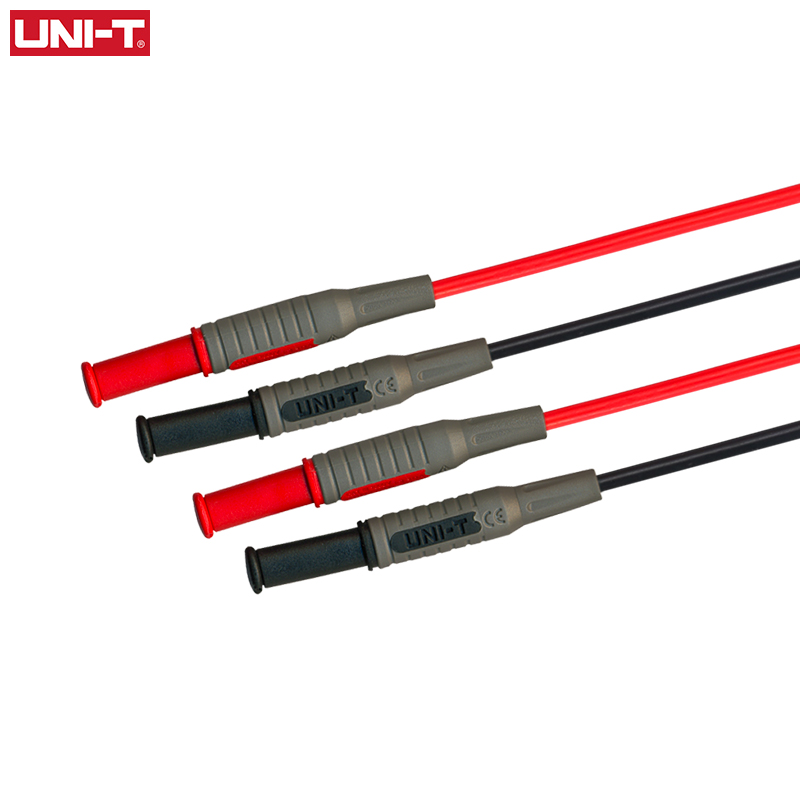 UNI-T UT-L06 Dual Head Connectors Connecting wire Double Insulated Banana Plug For Multimeter Clamps 1000V 20A