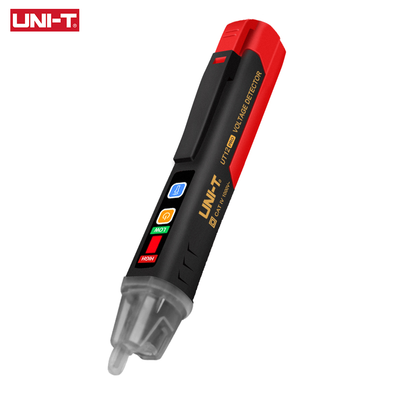 UNI-T UT12 Pro AC Voltage Detector Non Contact Voltage Tester 12V-1000V Contactless Electric Tester Pen Power Sensor LED