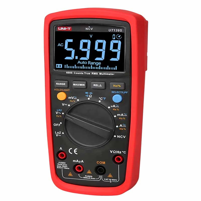 UNI-T UT139S True RMS Digital Multimeter Temperature Probe LPF pass LPF (low pass filter) function