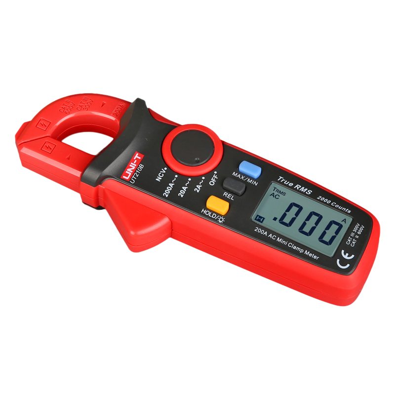 UNI-T UT210A UT210B UT210C UT210D UT210E Manual Range Digital Clamp Meter AC Current 200A 1999 Count Ammeter LCD Backlight Amp Tester