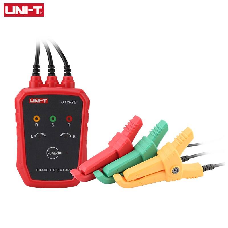 UNI-T UT262E Non-Contact Three Phase Detector Rotation Tester Phase Sequencer Breaker Finder 70V-1000V AC LED Buzzer Indication
