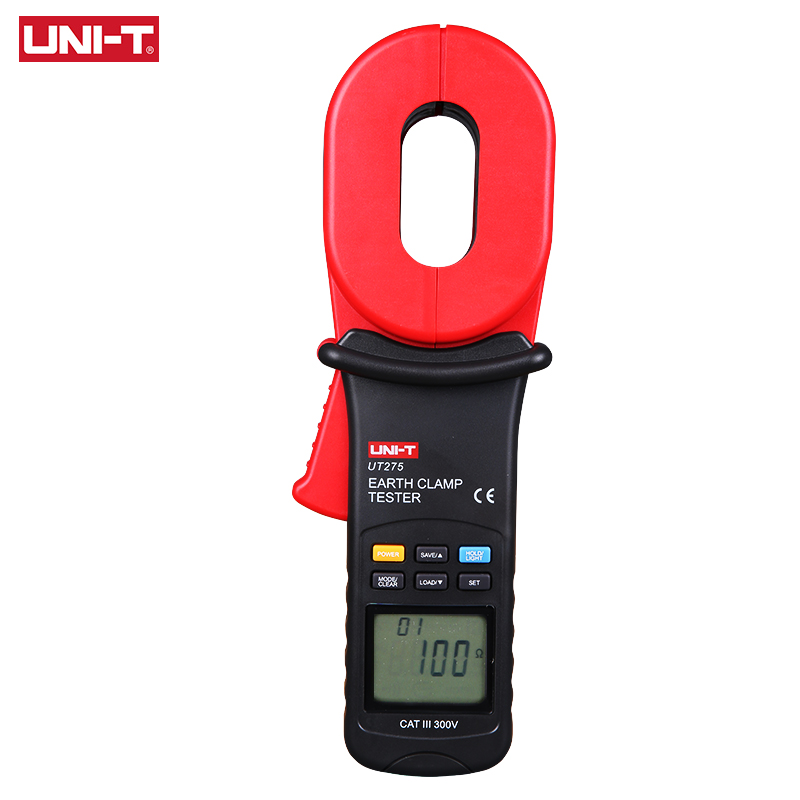 UNI-T UT275 Digital Clamp Earth Ground Tester Resistance Meter 0-1000 Ohm Leakage Current Test Meter