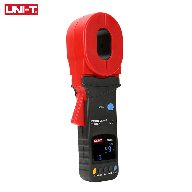 UNI-T UT276A+ Digital Clamp Earth Ground Tester Resistance Meter 0.01-500ohm 300 Data Storage