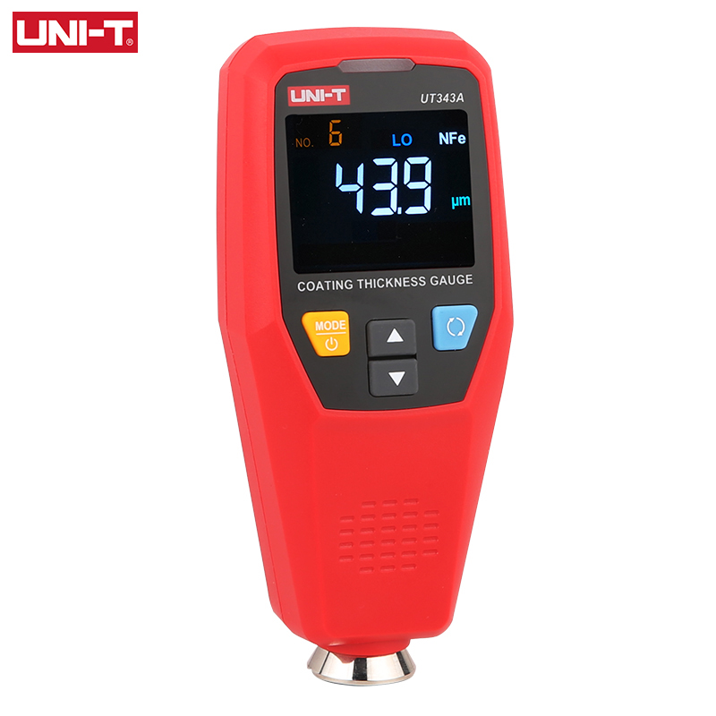 UNI-T UT343A Car Paint Thickness Gauge Tester Coating Meter Paint Checker Automotive Tester Measuring Tool 0-1750um FE NFE