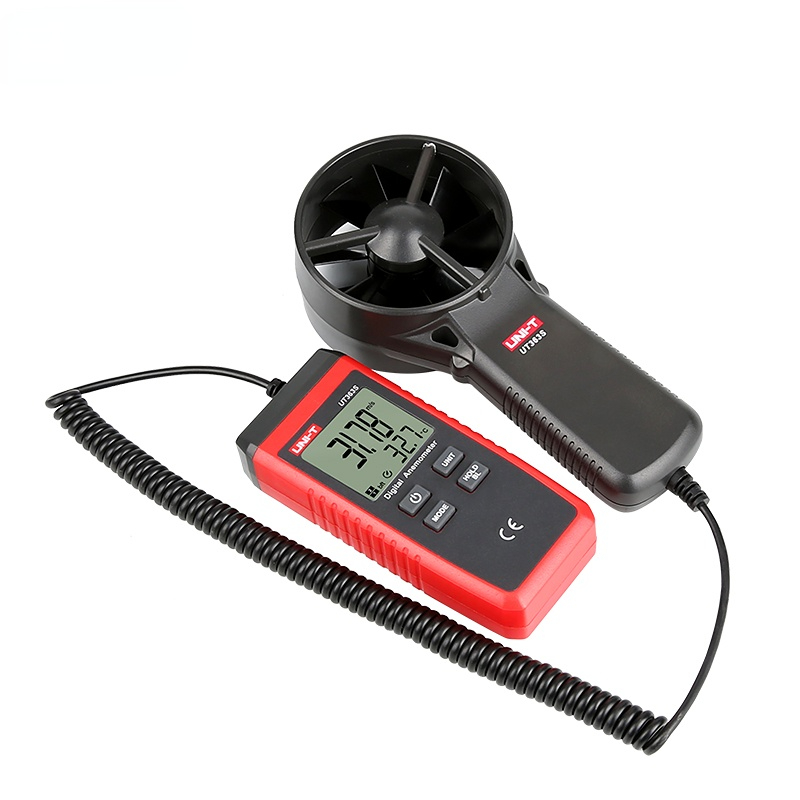 UNI-T UT363S Mini Anemometer Wind Speed Temperature Tester LCD Display Air Flow Speed MAX/AVG Measurement Wind Level 1~12