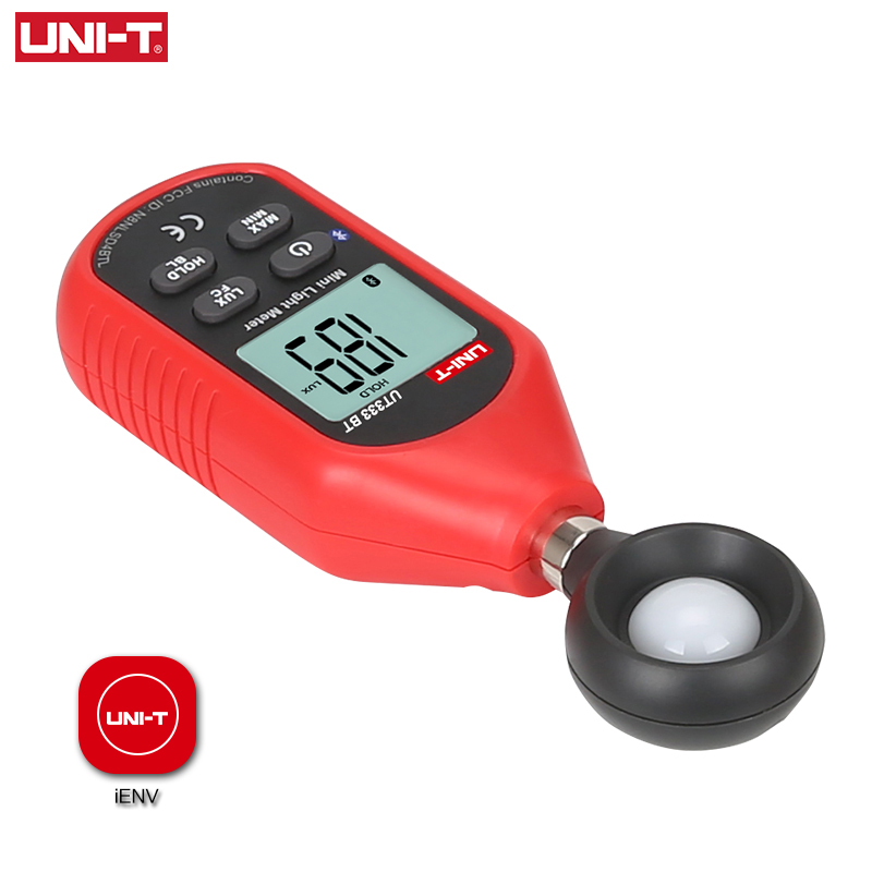 UNI-T UT383BT Mini Light Meter Bluetooth Digital Luxmeter Lux FC Environmental Testing Equipment Handheld Illuminometer