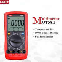 UNI-T UT58E General Digital Multimeters Full Icon LCD DisplayTemperature Frequency Capacitance Diode Transistor AC/DC Tester