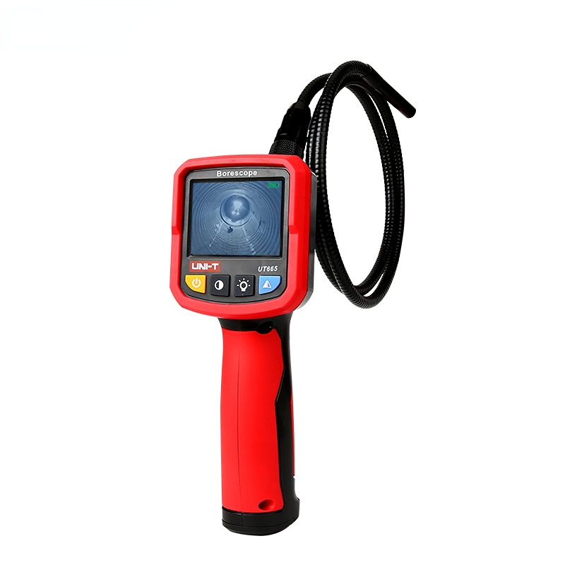 UNI-T UT665 Industrial Snake Borescope Professional Handheld 2.4 Inch Endoscope IP67 Waterproof Vedio Inspection Camera