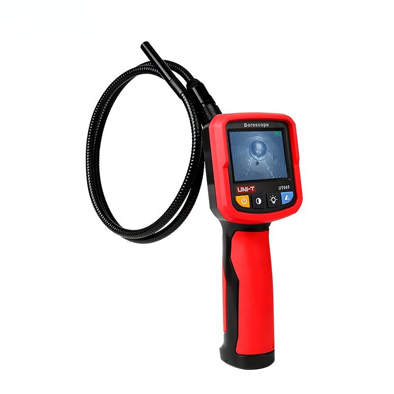 UNI-T UT665 Industrial Snake Borescope Professional Handheld 2.4 Inch Endoscope IP67 Waterproof Vedio Inspection Camera