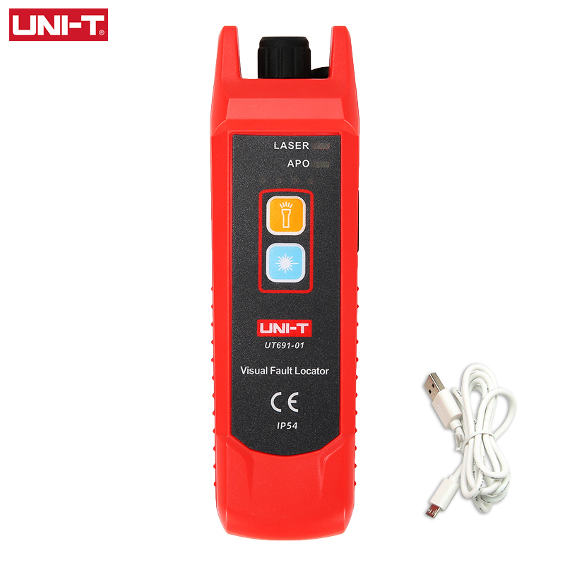 UNI-T UT691 Visual Fault Locator Red Light Pen 15 km Optical Fiber Test pen Through Light Pen Lighting Pen Red Light Source Test