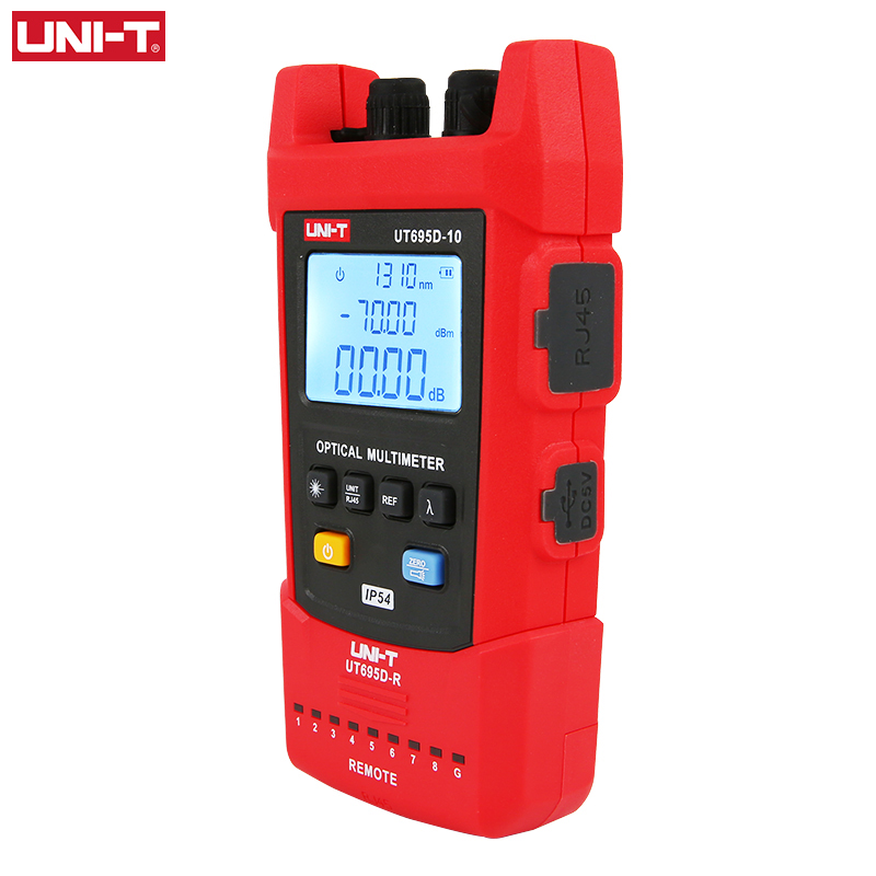 UNI-T UT695D-10 Fiber Optical Multimeter Tool Optical Power Meter Visual Fault Locator -70~3dBm Network Cable Test 8-10km