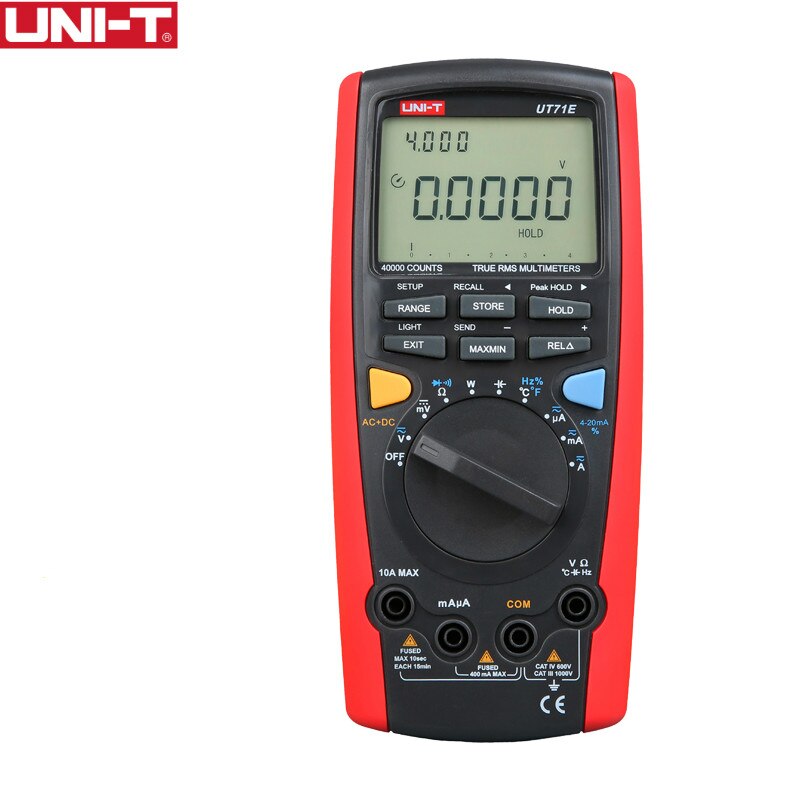 UNI-T UT71E Intelligent Digital Volt Amp Ohm Capacitance meter thermometer with USB Temperature